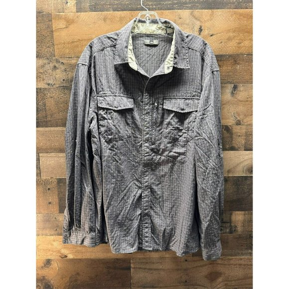 REI Men's Long‎ Sleeve Butto Up Size Large - Picture 1 of 4